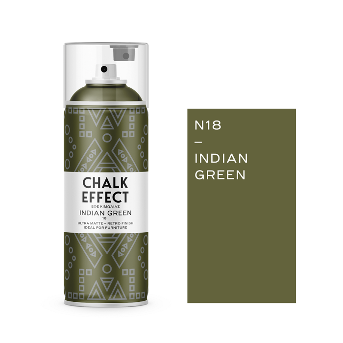 Xroma Kimolias se Spray Chalk Effect Indian Green No 18, 400ml